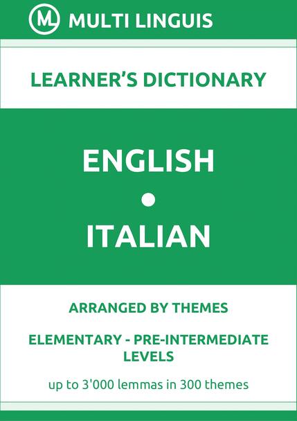 English-Italian (Theme-Arranged Learners Dictionary, Levels A1-A2) - Please scroll the page down!
